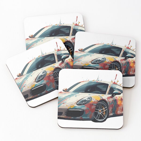 Item preview, Speeding car in paint splashes designed and sold by NurjanBR.