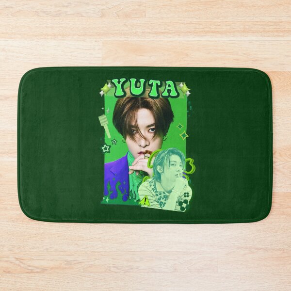 Artikelvorschau, NCT 127 Yuta Collage: Neongrüne Energie entworfen und verkauft von AJUNICE STUDIO.