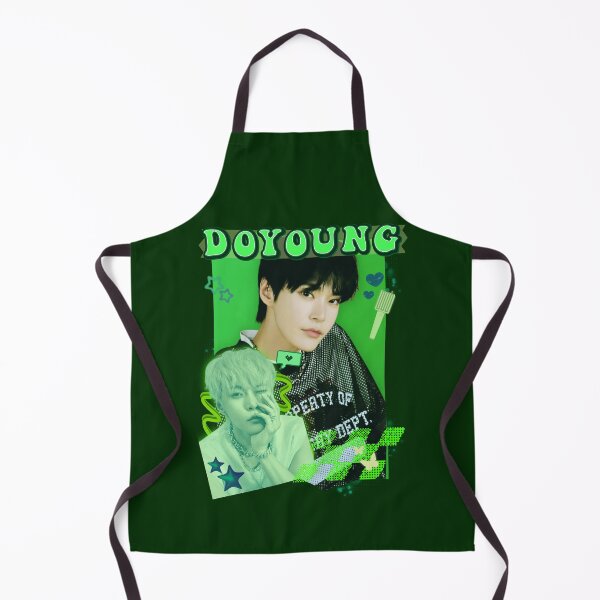 Item preview, NCT 127 Doyoung: Neon Green Vibe Collage designed and sold by AJUNICE STUDIO.