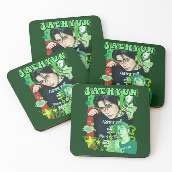 Item preview, Jaehyun Neon Green Collage: Bold and Bright designed and sold by AJUNICE STUDIO.