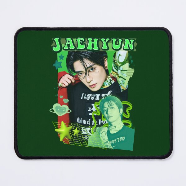 Item preview, Jaehyun Neon Green Collage: Bold and Bright designed and sold by AJUNICE STUDIO.