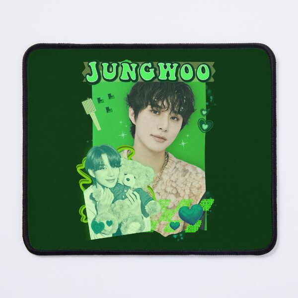 Item preview, Neon Green Vibes: Jungwoo NCT 127 Collage designed and sold by AJUNICE STUDIO.