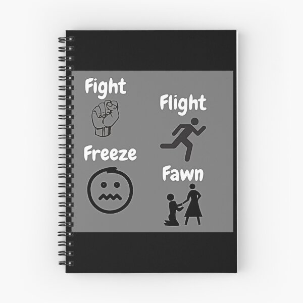 Item preview, People Pleaser Trauma Responses Meme - Fight, Flight, Fawn, Freeze designed and sold by Earth Nature Creations.