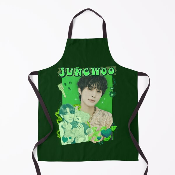 Item preview, Neon Green Vibes: Jungwoo NCT 127 Collage designed and sold by AJUNICE STUDIO.