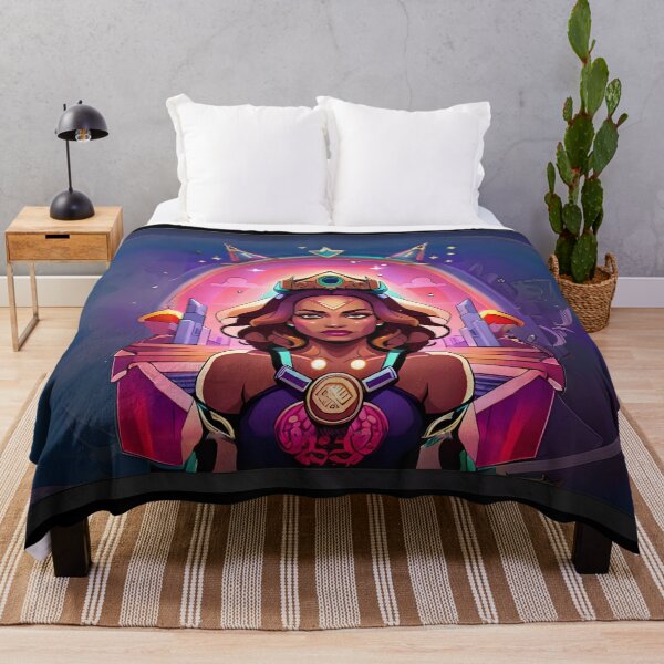 Item preview, Fabulous Woman Pink Cyberpunk Neon Retro Goddess designed and sold by Melan Designs.