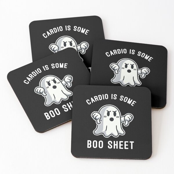 Item preview, Cardio Is Some Boo Sheet, Funny Halloween Ghost Gym Workout designed and sold by chantastical.