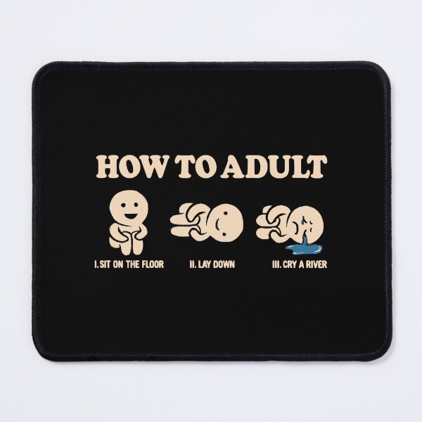 Item preview, How To Adult - Funny Sarcasm Lettering Dark Humor Gift designed and sold by koalateess.