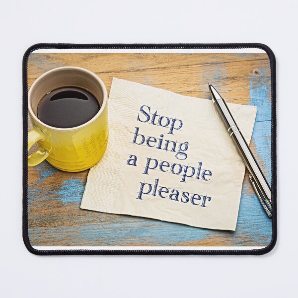 Item preview, Stop Being a People Pleaser Coffee Meme designed and sold by Earth Nature Creations.