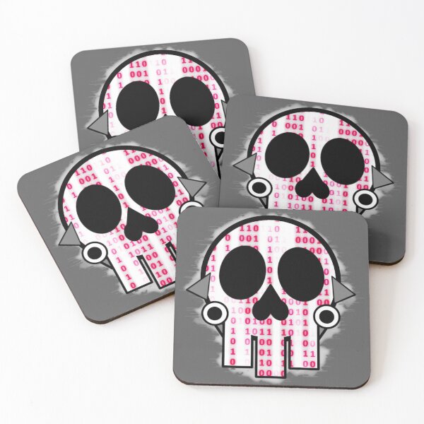 Item preview, Cyber Skull Patch Pink designed and sold by DrowningBeauty.