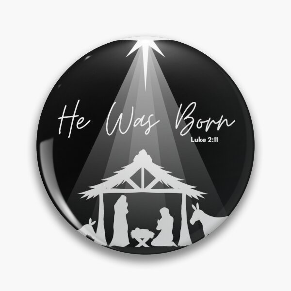Item preview, He Was Born Simple Christmas Nativity Graphic designed and sold by ChristianCoreSS.