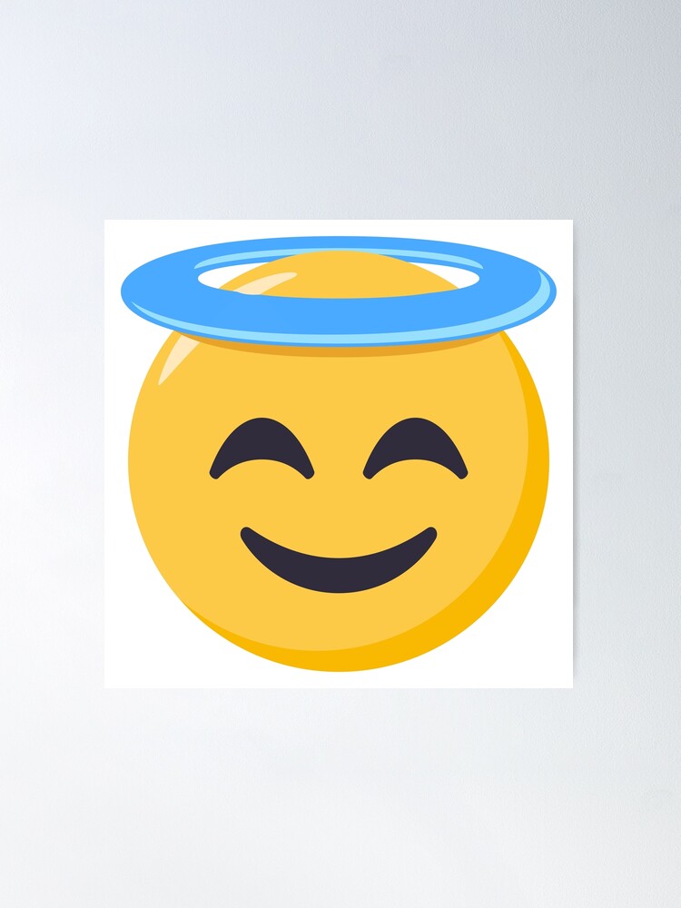 😇 Smiling face w/ halo emoji