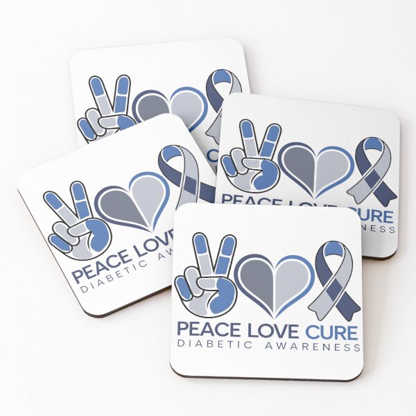 Item preview, Peace, Love, Cure: Diabetic Awareness T-Shirt designed and sold by mrobpeach2.