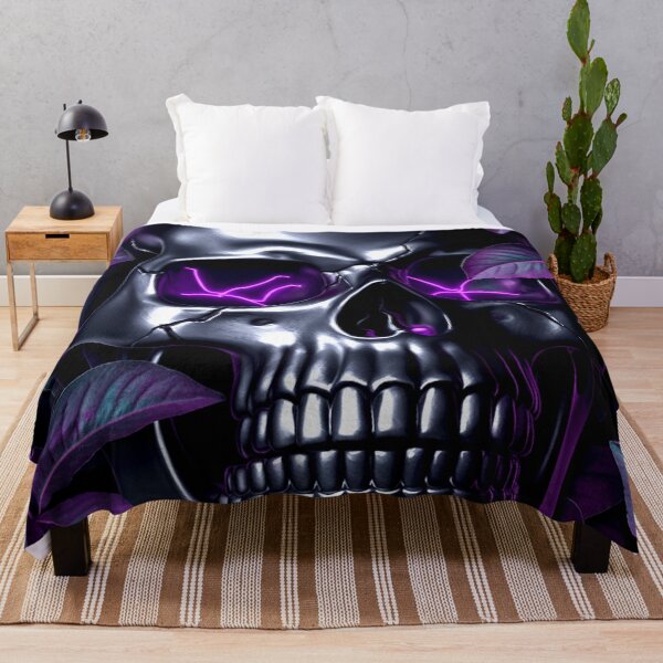 Item preview, Neon Skull in the Shadows - Purple designed and sold by Exodoi.