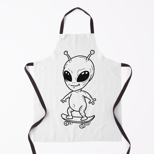 Item preview, Alien on Skateboard Sketch designed and sold by DetroitersFan.