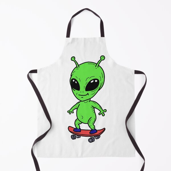 Item preview, Alien on Skateboard Sketch Colorized designed and sold by DetroitersFan.