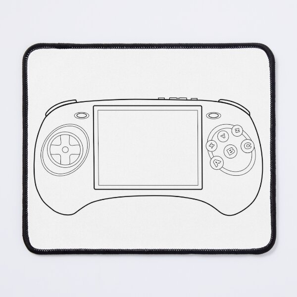 Item preview, RG ARC - Retro Game Console - Black Outline designed and sold by RetroGDesigns.