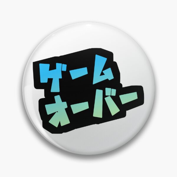 Item preview, GAME OVER Japanese black-blue designed and sold by II0FU5.
