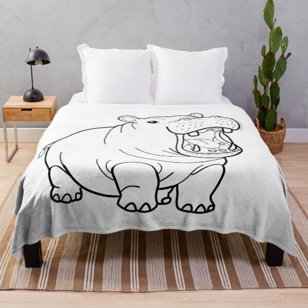 Item preview, Chubby Baby Hippo Moo Deng Sketch designed and sold by DetroitersFan.
