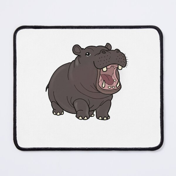 Item preview, Colorized Chubby Baby Hippo Moo Deng Sketch designed and sold by DetroitersFan.