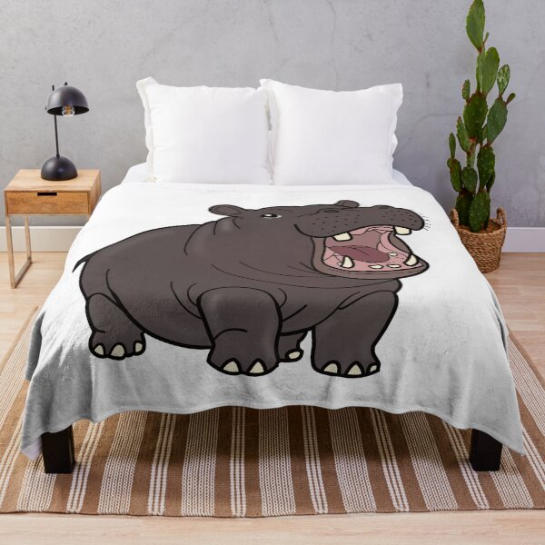 Item preview, Colorized Chubby Baby Hippo Moo Deng Sketch designed and sold by DetroitersFan.
