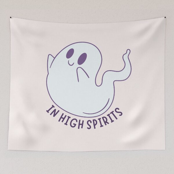Item preview, In high spirits - cute ghost designed and sold by PeachyLitchi.