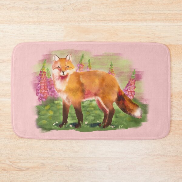 Item preview, Fox with Foxgloves designed and sold by LizArt29.