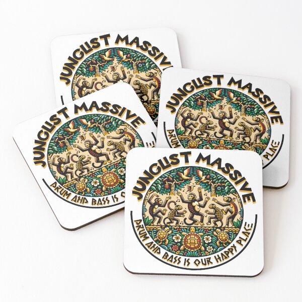 Item preview, DRUM AND BASS  - Dnb Happy Place monkeys  (Black)  designed and sold by Discothreadz.