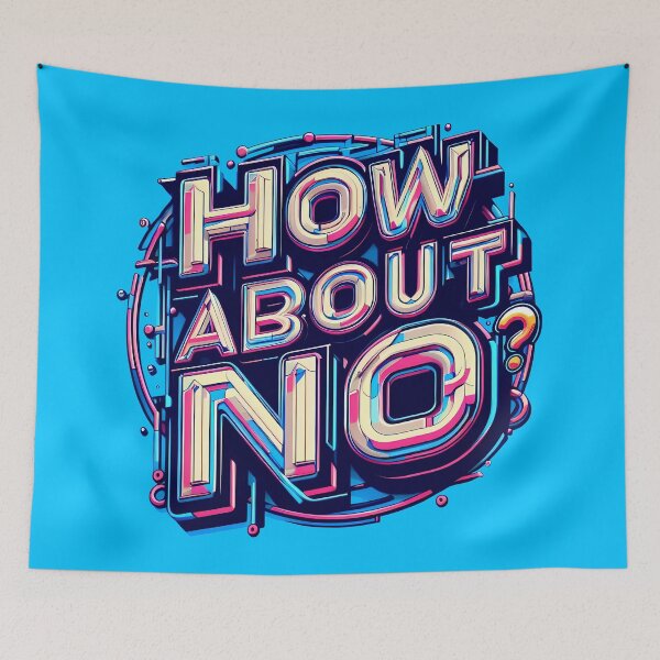 Item preview, How About No, typography designed and sold by maxmaj.
