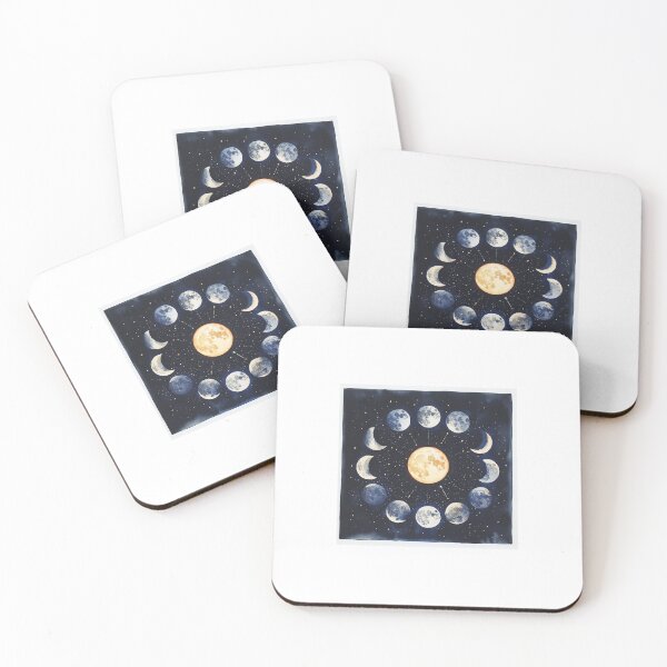 Item preview, The Many Phases of the Moon designed and sold by NefertitisShop.