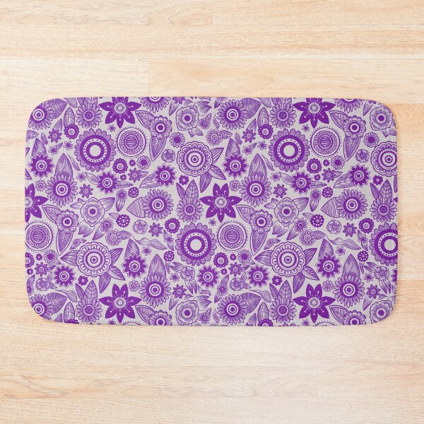 Item preview, Violet flower pattern designed and sold by Daniela Vargas Ilustra.