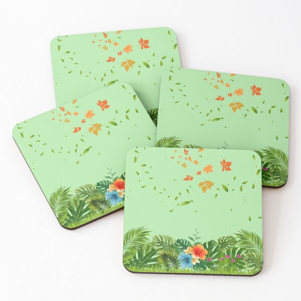 Item preview, "Autumn Leaves and Tropical Foliage" designed and sold by Graphollio-shop.