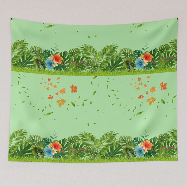 Item preview, "Autumn Leaves and Tropical Foliage" designed and sold by Graphollio-shop.