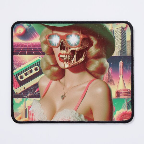 Item preview, Retrowave Horror Cowgirl designed and sold by PulpVintage.