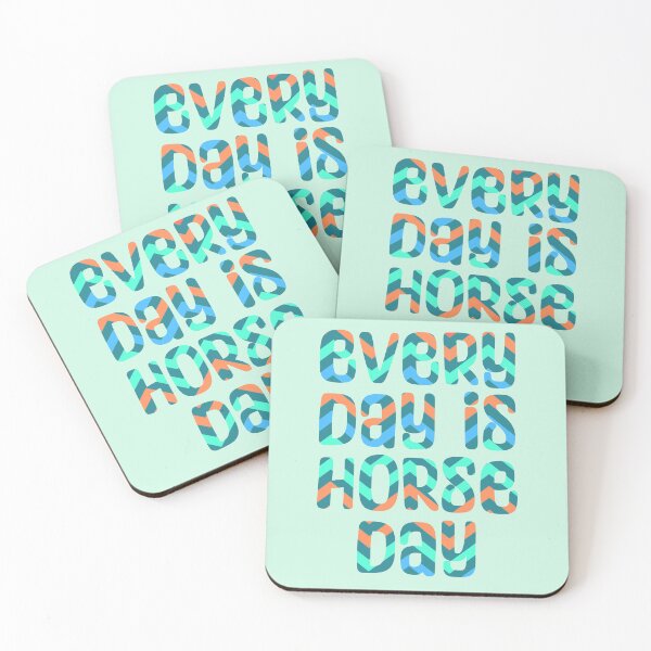 Item preview, Every Day Is Horse Day Bubble Letters designed and sold by theaadesigns.