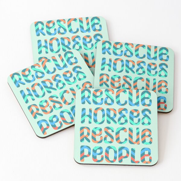 Item preview, Rescue Horses Rescue People Bubble Letters designed and sold by theaadesigns.