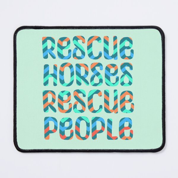 Item preview, Rescue Horses Rescue People Bubble Letters designed and sold by theaadesigns.
