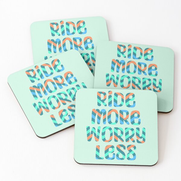 Item preview, Ride More, Worry Less Bubble Letters designed and sold by theaadesigns.