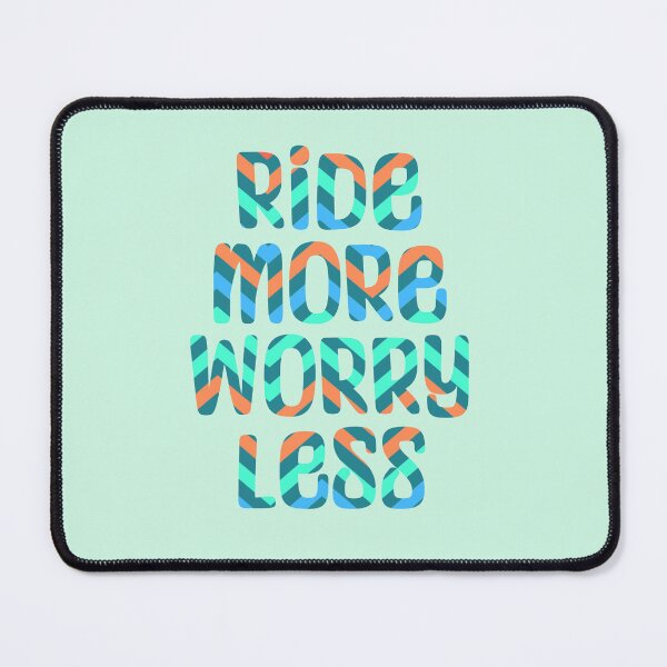 Item preview, Ride More, Worry Less Bubble Letters designed and sold by theaadesigns.