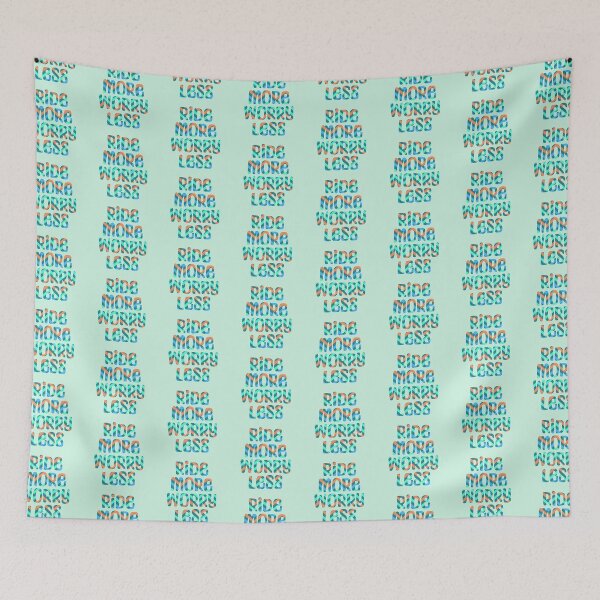 Item preview, Ride More, Worry Less Bubble Letters designed and sold by theaadesigns.