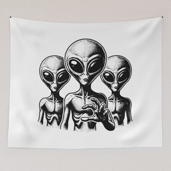 Artikelvorschau, 3 Graue Aliens entworfen und verkauft von roswellboutique.