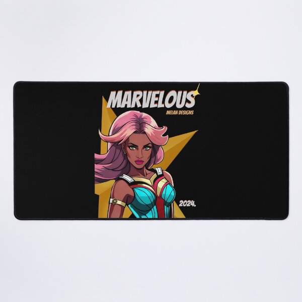 Item preview, Superhero Woman Marvelous 2024 Pink Hair Comic Book designed and sold by Melan Designs.
