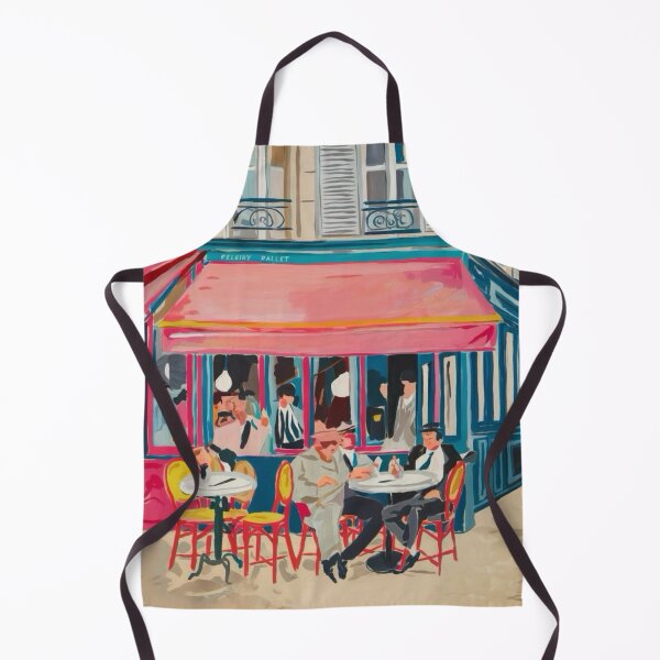 Item preview, Cozy Paris Bistro with Red Awnings. Art By Carraann designed and sold by CARRAANN.