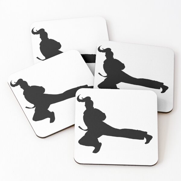 Item preview, Flying Side Kick TKD Girl (Martial Arts Stickers) designed and sold by Jay Cook.