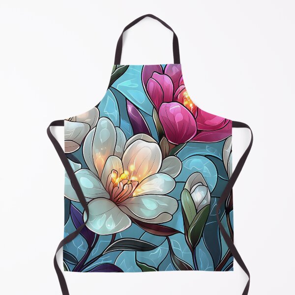 Item preview, Stained Glass of  Blue Blossoms designed and sold by Cozirlax.