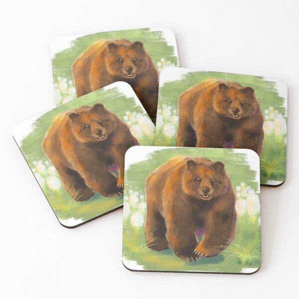 Item preview, Bear with beargrass designed and sold by LizArt29.