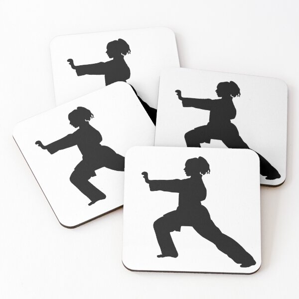 Item preview, Martial Arts Girl Doing Tai Chi Silhouette (Kungfu) designed and sold by Jay Cook.