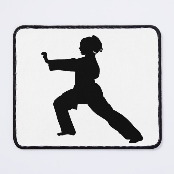 Item preview, Martial Arts Girl Doing Tai Chi Silhouette (Kungfu) designed and sold by Jay Cook.