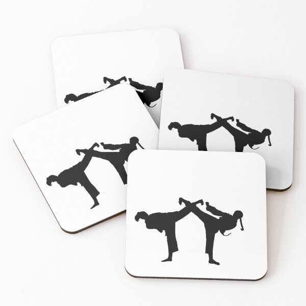 Item preview, Two Karate Girls Doing Side Kicks Best Friends designed and sold by Jay Cook.
