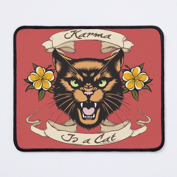 Item preview, Karma Is Cat designed and sold by TeeArcade84.