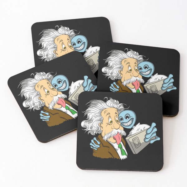 Item preview, Albert Einstein With Alien Selfie designed and sold by Chilly Lizard.
